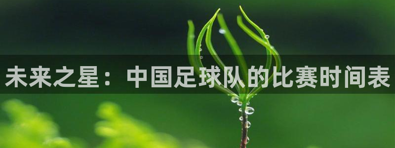 江南jn体育官网：未来之星：中国足球队的比赛时间表